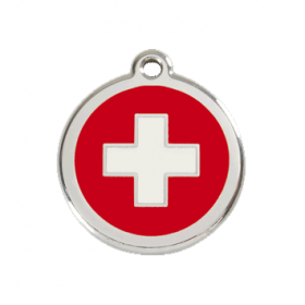 Identifikační známka pro kočku Red Dingo - Red Cross